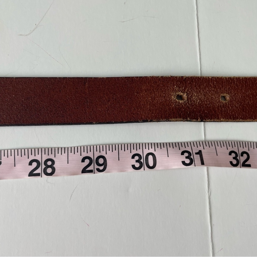 Western Cowgirl Brown Leather Belt Medium - Picture 8 of 8